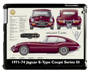 Jaguar E-Type Coupe S3 1971-74 Large Table Cover